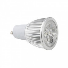 LED Spot Bulb GU10 5W 0-400LM Warm White Dimmable(AC220V,Silver)